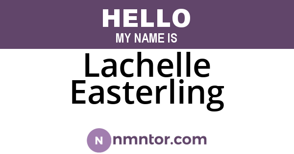 Lachelle Easterling