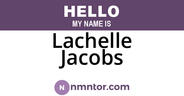 Lachelle Jacobs