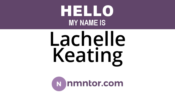Lachelle Keating