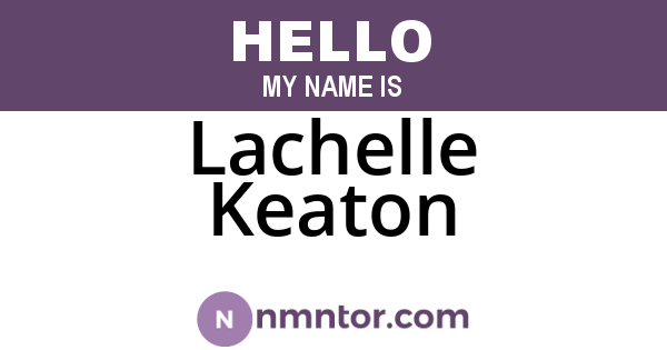 Lachelle Keaton