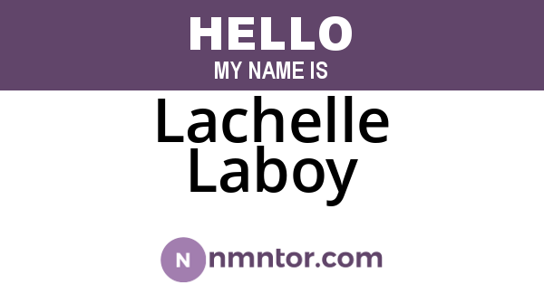 Lachelle Laboy