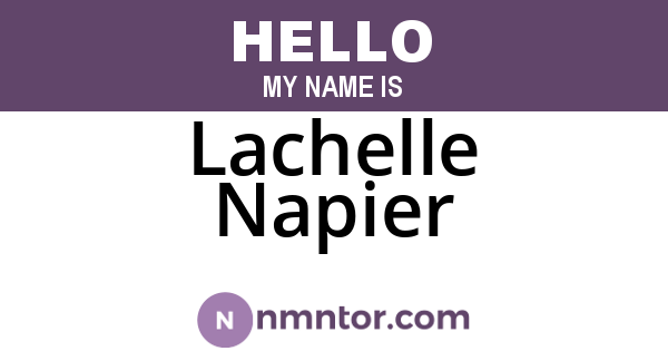 Lachelle Napier