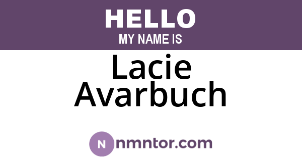 Lacie Avarbuch