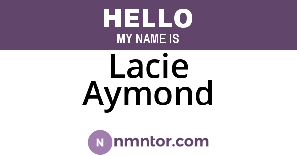 Lacie Aymond