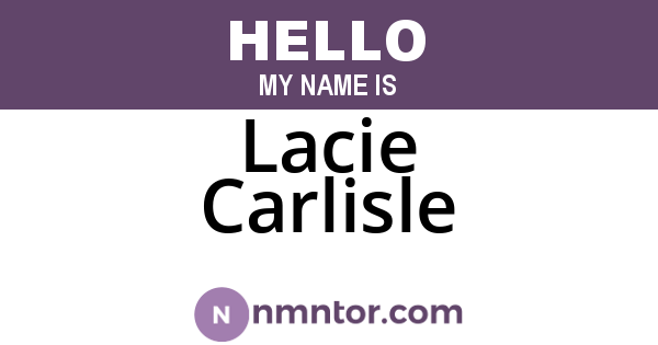 Lacie Carlisle