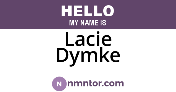 Lacie Dymke