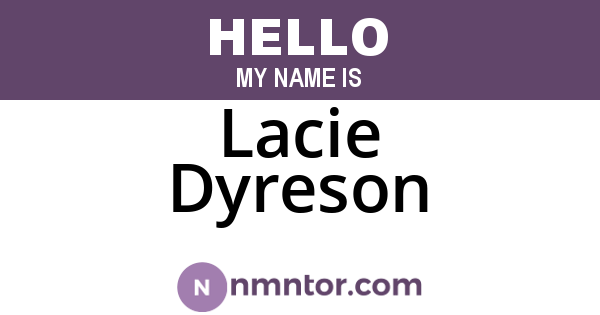 Lacie Dyreson