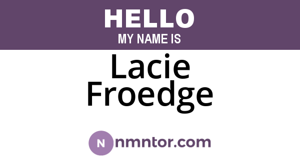 Lacie Froedge