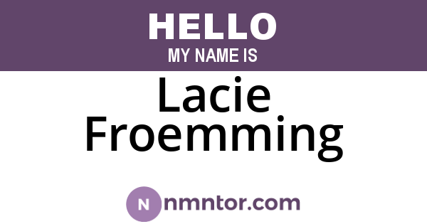 Lacie Froemming
