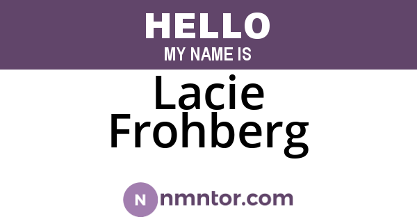 Lacie Frohberg