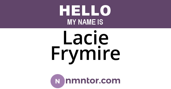 Lacie Frymire