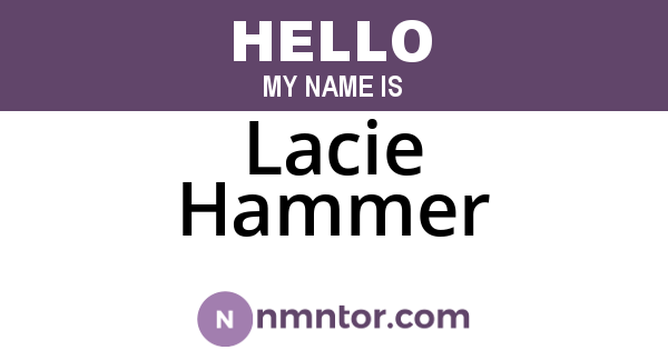 Lacie Hammer