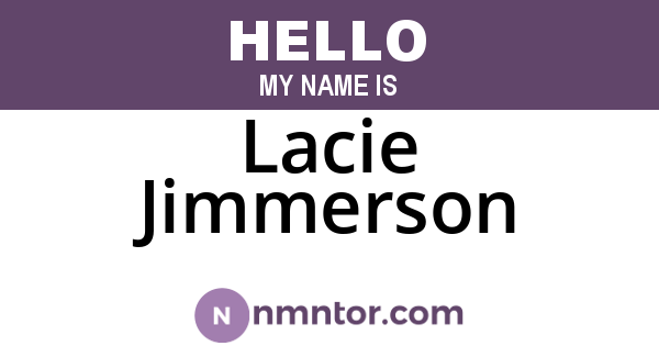 Lacie Jimmerson
