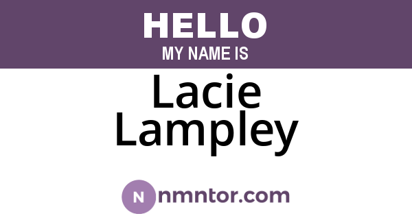 Lacie Lampley
