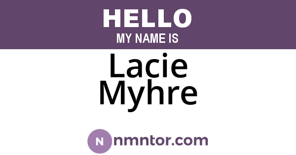 Lacie Myhre