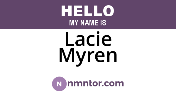 Lacie Myren