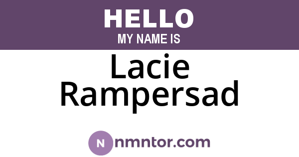 Lacie Rampersad