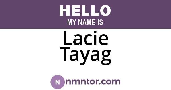 Lacie Tayag