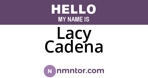 Lacy Cadena