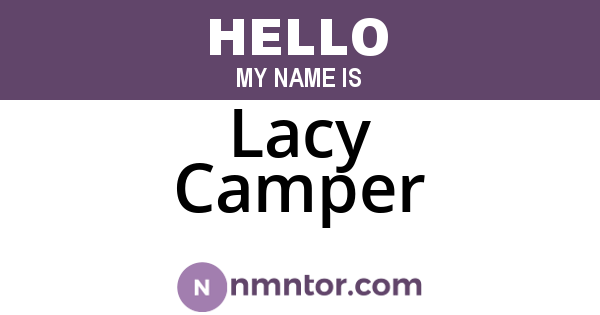 Lacy Camper