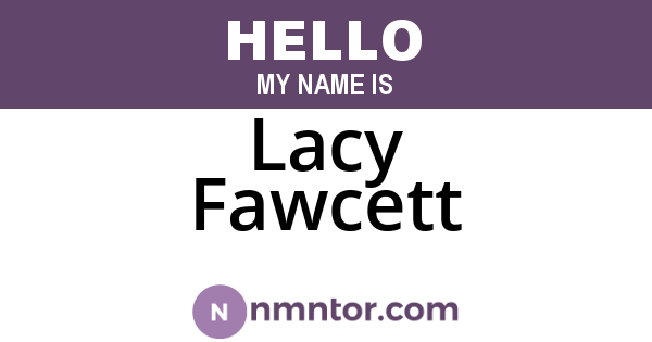 Lacy Fawcett