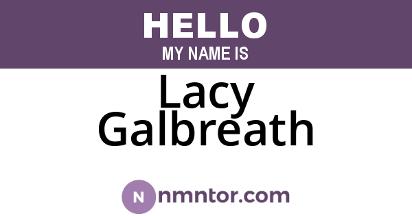 Lacy Galbreath