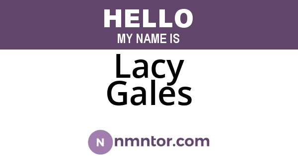 Lacy Gales