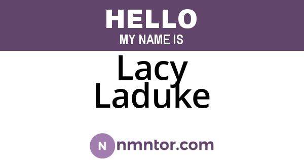 Lacy Laduke