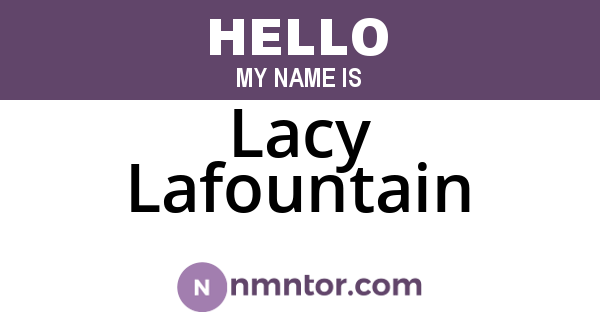 Lacy Lafountain