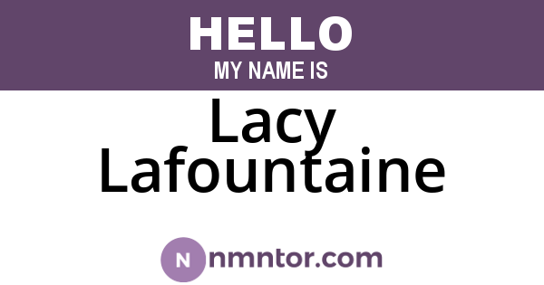 Lacy Lafountaine