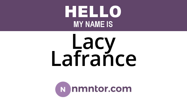 Lacy Lafrance