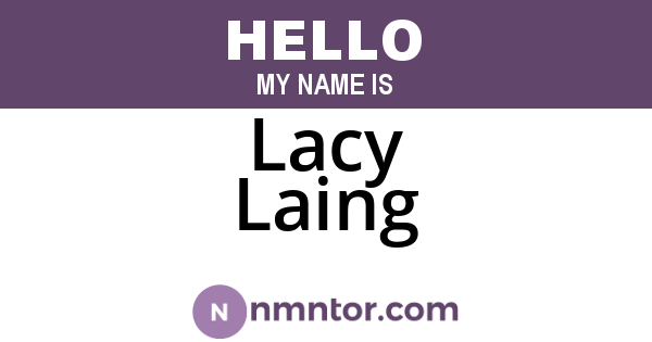 Lacy Laing