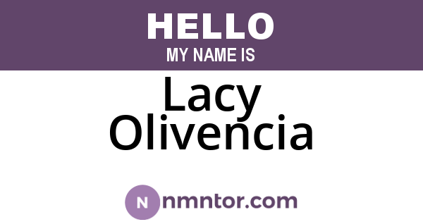 Lacy Olivencia
