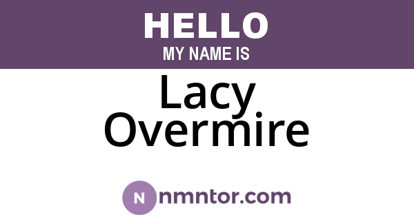 Lacy Overmire