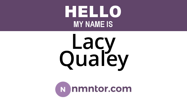 Lacy Qualey