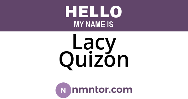 Lacy Quizon