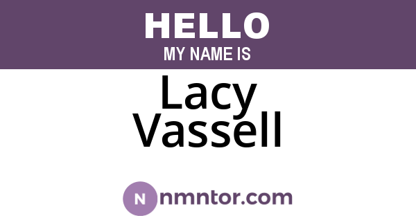 Lacy Vassell