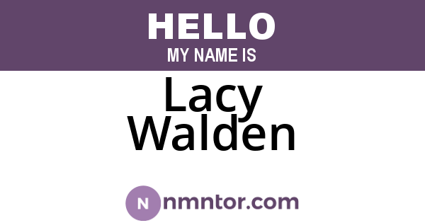 Lacy Walden