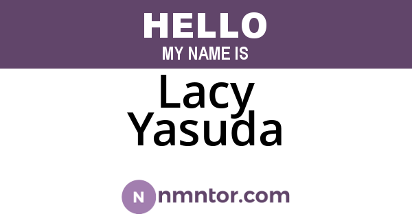 Lacy Yasuda