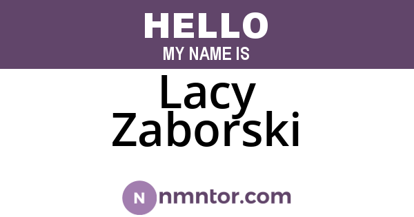 Lacy Zaborski