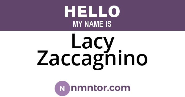 Lacy Zaccagnino