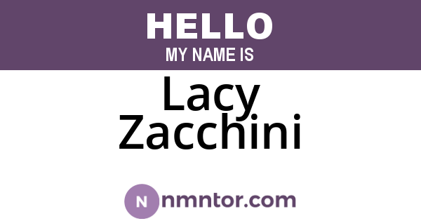 Lacy Zacchini