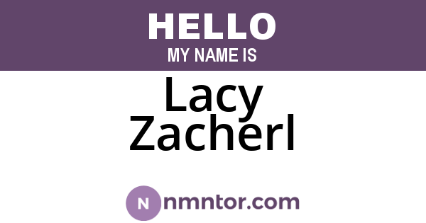 Lacy Zacherl