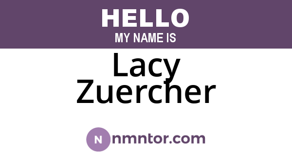 Lacy Zuercher
