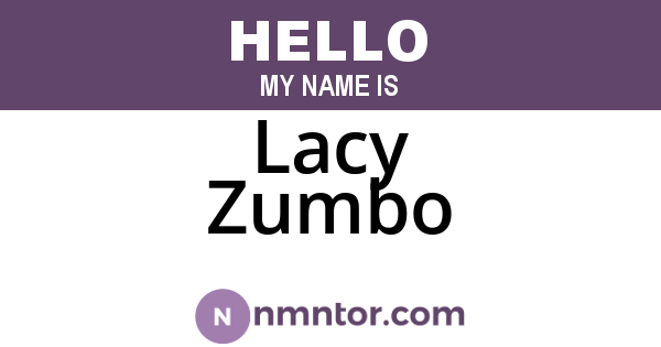 Lacy Zumbo
