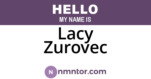 Lacy Zurovec