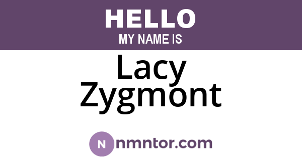 Lacy Zygmont