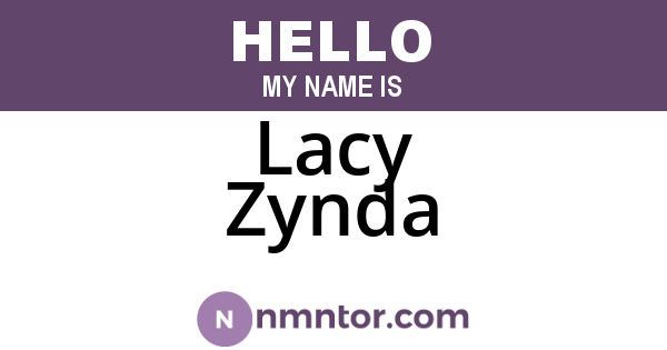 Lacy Zynda