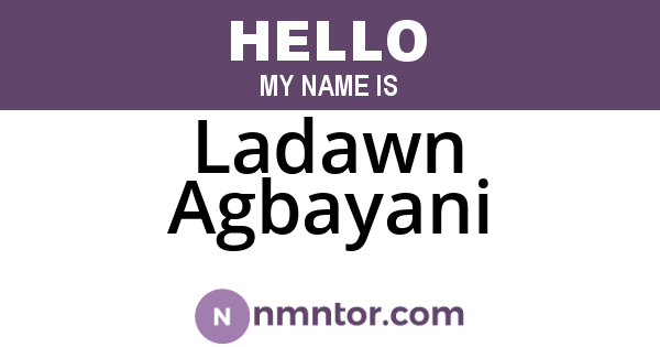 Ladawn Agbayani