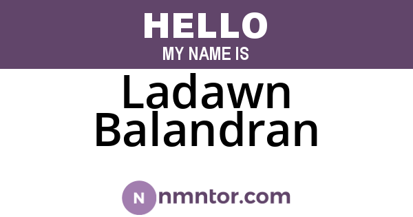 Ladawn Balandran